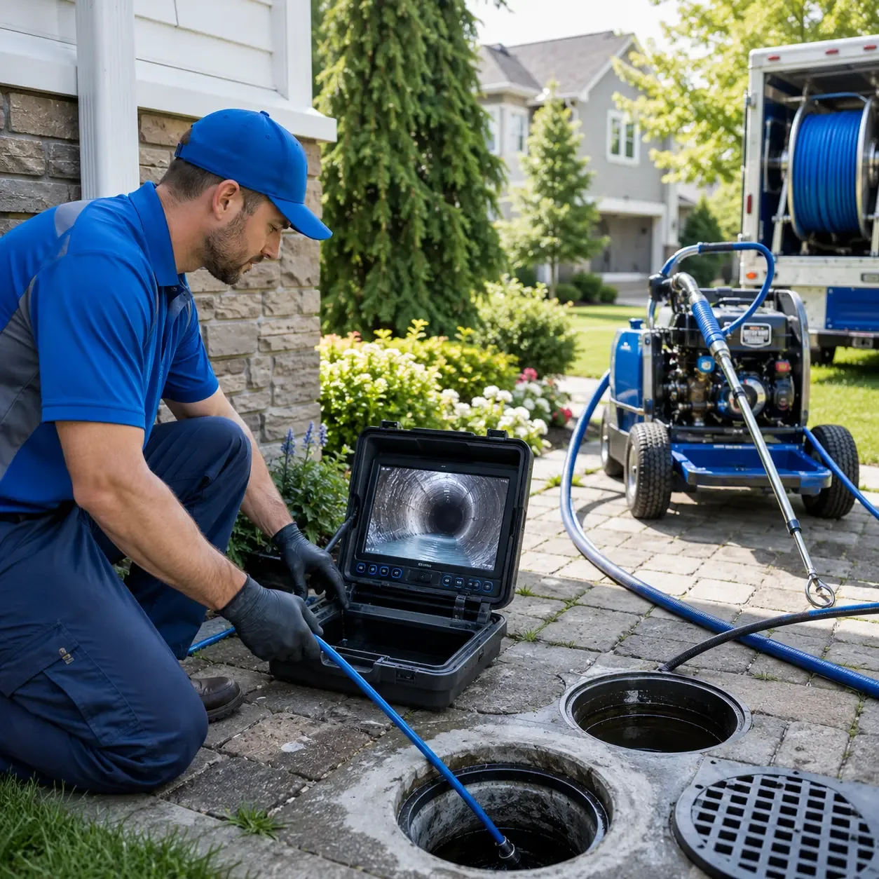 Outdoor drain cleaning professionals serving Thorndale, PA