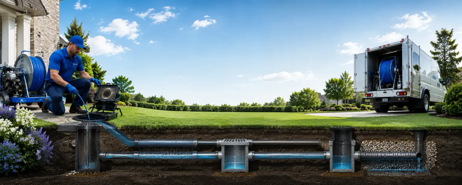 Outdoor drain cleaning information for Thorndale, PA